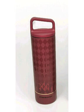 Brand New Starbucks Miir 2025 Holiday Red & Gold Diamond 20oz Tumbler Cup